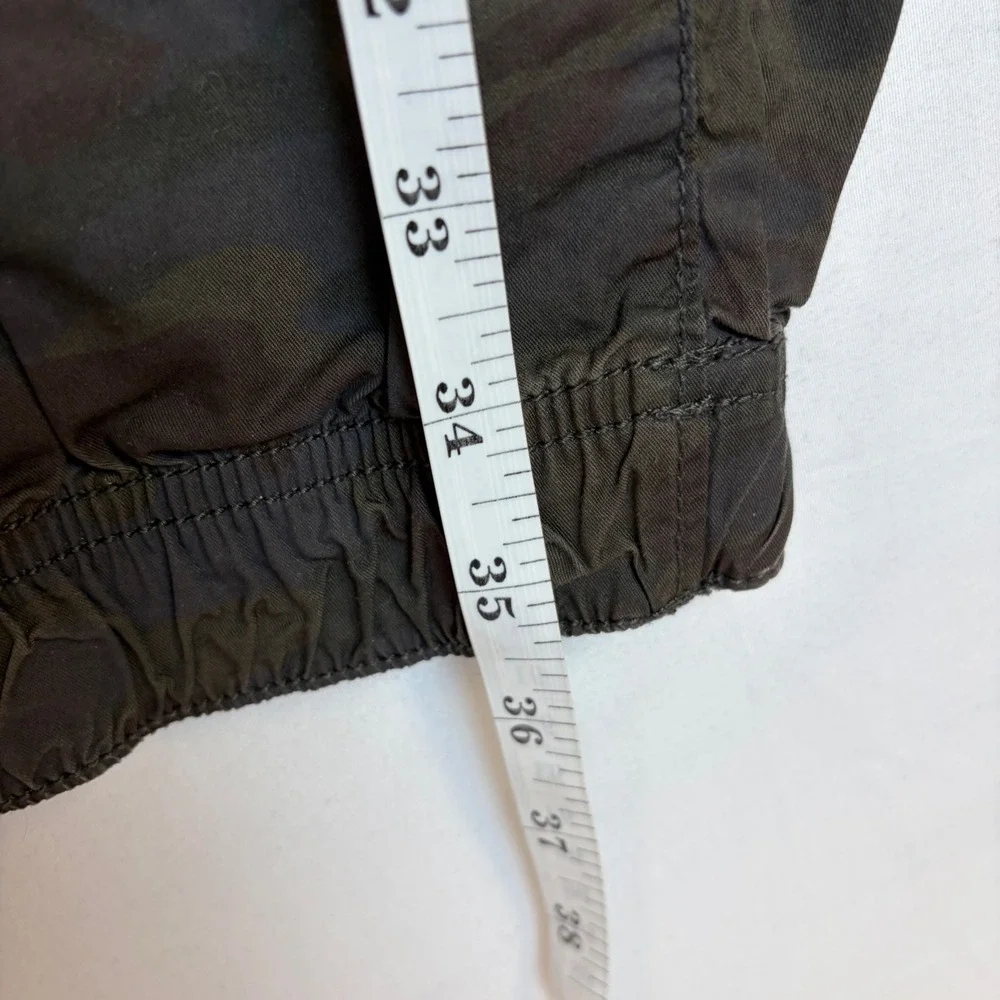 Gap Womens Camo Joggers Green Camouflage Utility‎ Pants Cotton Twill Small Gorp